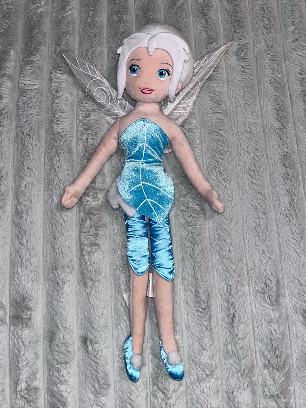 Disney Store Exclusive Periwinkle Frost Fairy 21" Plush Doll Tinker Bell Sister